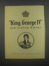 1959 King George IV Scotch Advertisement - $18.49