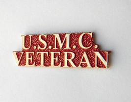 USMC MARINE CORPS VETERAN MARINES SCRIPT LAPEL PIN BADGE 1.2 INCHES - £4.48 GBP