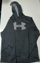 Under Armour Pullover Hoodie Boys Size L Black Long Sleeve Regular Fit Polyester - £11.35 GBP