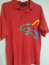 Greg Norman Vintage 90s Shark Golf Polo, Men&#39;s L, Red - $37.99