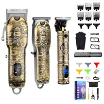 Three Hair Clippers And Trimmers, Suttik Professional Cordless Hair, Gold. - $85.99