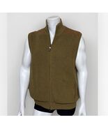 Orvis Full Zip Insulated Vest Mens L Tan Sueded Cotton Patch Heavyweight... - €23,89 EUR