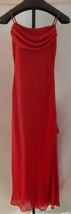 Isiz Minelli Red spaghetti strap Full Length Formal Holiday Dress Junior... - $23.75