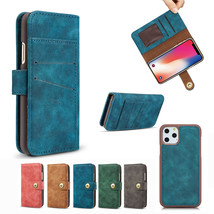 For iPhone 11 Pro/Xs Max/XR/8/7/SE 2020 Leather Wallet Magnetic flip cover case - £46.42 GBP