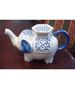 Elephant teapot made in Thailand, blue and white original and rare [TP1] - €39,67 EUR