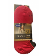 Sta-Cool Gold Toe Mens No Loaf Show Socks 3 Pair Red White Blue Cushioned  - $22.51