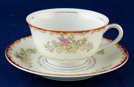 Registered USA Celebrate Japan Cup &amp; Saucer Hand Painted Floral - £4.79 GBP