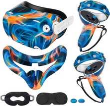 Compatible With Oculus Quest 2 Accessories, For Quest 2 Vr Silicone Face, Aurora - £32.47 GBP