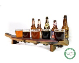 Barrel Stave Beer Flight - Pasa - Made from retired California wine barrels  - £71.12 GBP