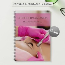 Microdermabrasion Printable Manual Template Training Manual Canva Editab... - $26.00