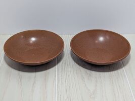 SiLite 2 Brown Cereal Bowls Melamine Vintage USA Chicago - $7.91
