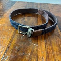 Callaway Mens Reversible Webbed Golf Belt Navy Blue Brown HW06004 Size M... - $32.67