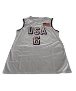 2024 USA Dream Team American Basketball Shirt Jerse Number 6 Size XL Emb... - €19,74 EUR