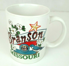Vintage Branson Mo. White Colorful Coffee Cup Mug - $5.81