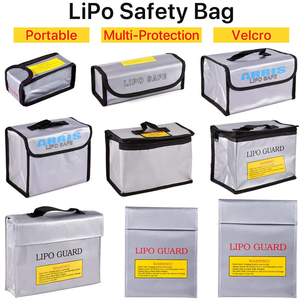 Lipo Guard Battery Safe Bag Fireproof for RC Car Drone Batteries Stora - £12.31 GBP