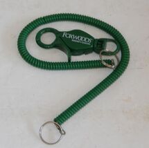 Foxwoods Resort Casino Green Plastic Spiral RECOILING Key Ring - $14.80