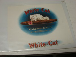 White Cat Brand Cigar Box Label - $14.85
