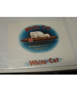 White Cat Brand Cigar Box Label - $277.99 MXN