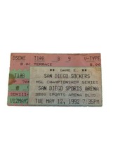 1982 SAN DIEGO SOCKERS SOCCER PLAYOFF TICKET STUB NASL/MISL GAME 3 MAY 1... - £7.86 GBP