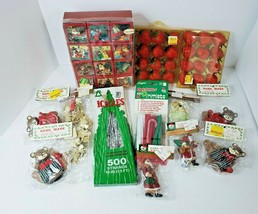 Vintage Lot Mid Century 1970s NOS Christmas Decorations Made in Hong Kon... - £40.35 GBP