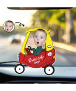 Customized Photo Drive Safe Daddy - Personalized Acrylic Car Hanger - €9,50 EUR