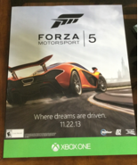 RARE Forza 5 Motorsport XBOX ONE Promo Poster Where Dreams Are Driven 11... - $339.50
