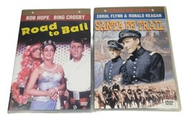 Bob Hope DVD Lot Santa Fe Trail dvd and Road to Bali dvd Ronald Regan  - £3.52 GBP
