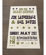 Robbie Fulks Jim Lauderdale Gail Davies Chicago Gig Poster OT School Of ... - $30.00