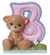 Precious Moments Pink Baby Girl Table Top Figurine B is For Bear Alphabet 153416 - £8.00 GBP