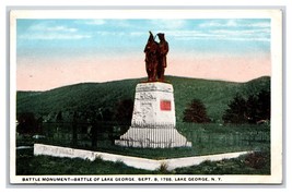 Battle Monument Lake George New York NY UNP WB Postcard M19 - $2.92