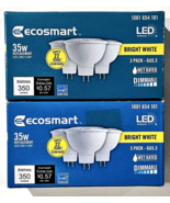 2 Packs Of 3 Ecosmart Bright White LED Bulbs 1001 654 101 Dimmable - £17.29 GBP