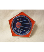 Vintage U.S.S.R. Soviet Space Program Pin: Pentagon shaped , plastic &quot;20K&quot; - £7.82 GBP