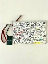 DKNY Graffiti Zoe Zip Wristlet Card Holder Purse - £63.67 GBP