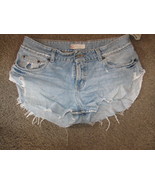 Women&#39;s Cutoff Faded Blue Jean Diem Short Shorts Distressed Size 6  BKE ... - $25.97 CAD