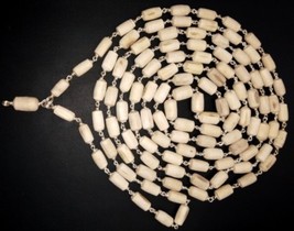 Tulsi Perline Mala IN Puro Argento - 108+1 Perline - $222.76
