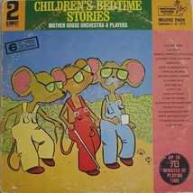 Children&#39;s Bedtime Stories Mother Goose Orchestra Players 2 LP Set Record Album - £11.64 GBP