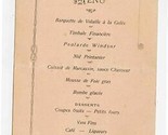 Restaurant Robert Menu Card Place de Armes Dijon France 1907 - $14.85