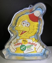 Wilton Sesame Street Big Bird Banner Happy Birthday Cake Pan 2105-3654 Mold - £7.43 GBP