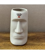 Malibu Rum Easter Island Moai Mug Tiki Caribbean Plastic Unused Contour ... - $14.03