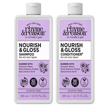 Rhyme &amp; Reason Nourish &amp; Gloss Shampoo Conditioner 13oz 2pk Vegan Hair Care - $379.92 MXN