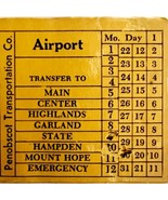 Railway Transfer Tickets Maine Penobscot Transportation Airport #3 E24 - €17,15 EUR