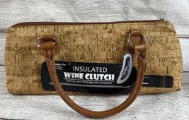 Primeware Wine Clutch Insulated Single Bottle Wine Tote w/ Corkscrew Cork NEW - £9.34 GBP