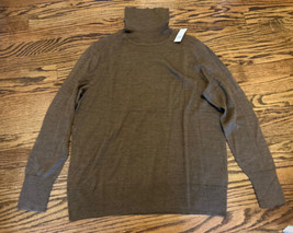 NEW GAP Women’s Merino Turtleneck Sweater Size Large Cozy Brown NWT - £38.65 GBP