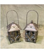 Ashland Lightweight Metal Decorative Hanging La Fleur Pattern Mini Lanterns - $20.40 CAD