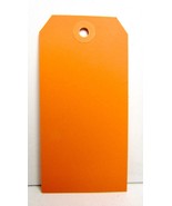Uline #5 Shipping / Inventory Tag 4 3/4&quot; x 2 3/8&quot; Orange Colored (1000ct) - £39.43 GBP