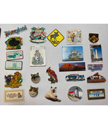 Lot of 23 Vintage Refrigerator Magnets State Places Cats Birds Animals D... - $11.35
