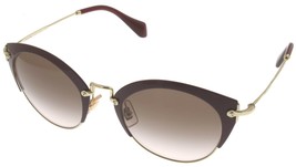 Miu Miu Sunglasses Women Gold Cat Eye MU 53RS UA50A6 - £168.43 GBP