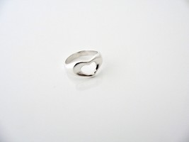 Tiffany &amp; Co Heart Ring Band Sz 4.5 Peretti Silver Rare Love Gift Statement - £154.65 GBP
