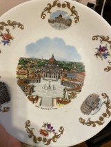 PMR Jaeger Co Bavaria Germany Souvenir Plate Basilica Roma Il Colosseo - £21.23 GBP