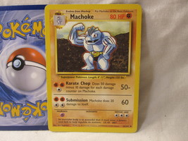 1999 Pokemon Card #34/102: Machoke - Base Set - $3.00